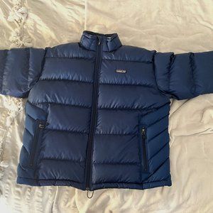 EUC Men’s Patagonia Silent Down Jacket in Bright Navy